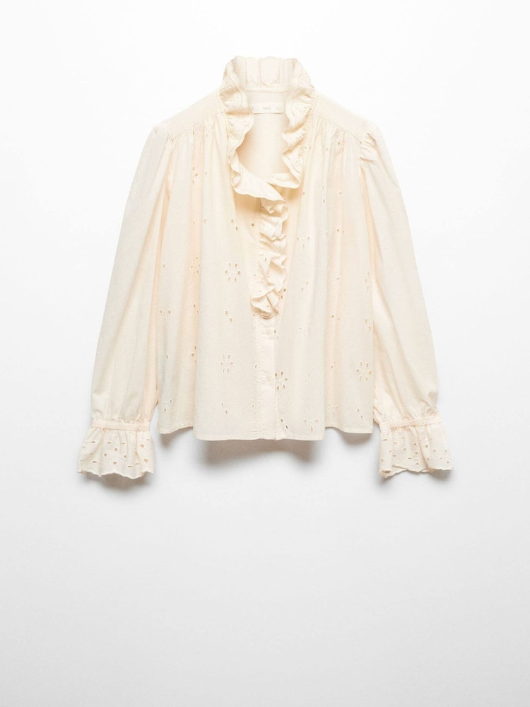 Mango Ruffle Neck Blouse - Image 5 of 5