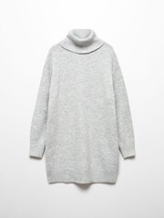Mango Grey Turtleneck Long-Sleeved Jumper Dress - Image 5 of 5