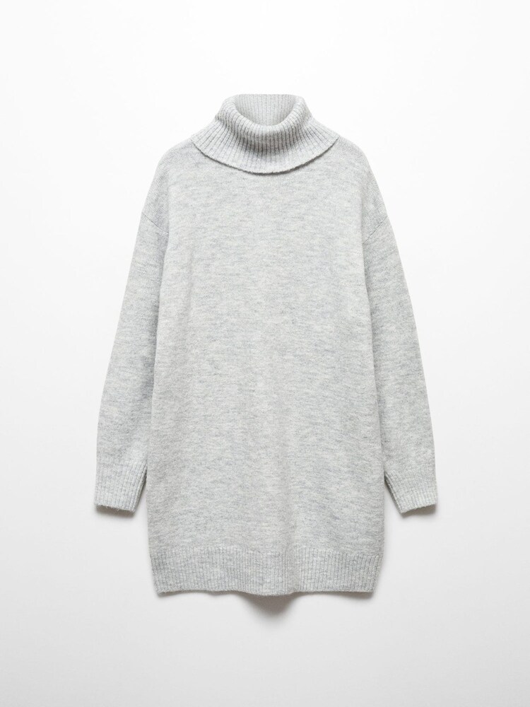 Mango Grey Turtleneck Long-Sleeved Jumper Dress - Image 5 of 5