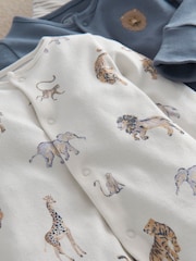 Mamas & Papas Safari Adventures Sleepsuits Pack of 3 - Imagen 3 de 3