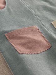 Set di salopette a blocchi di colore Mamas & Papas 2 Piece - Immagine 3 di 4