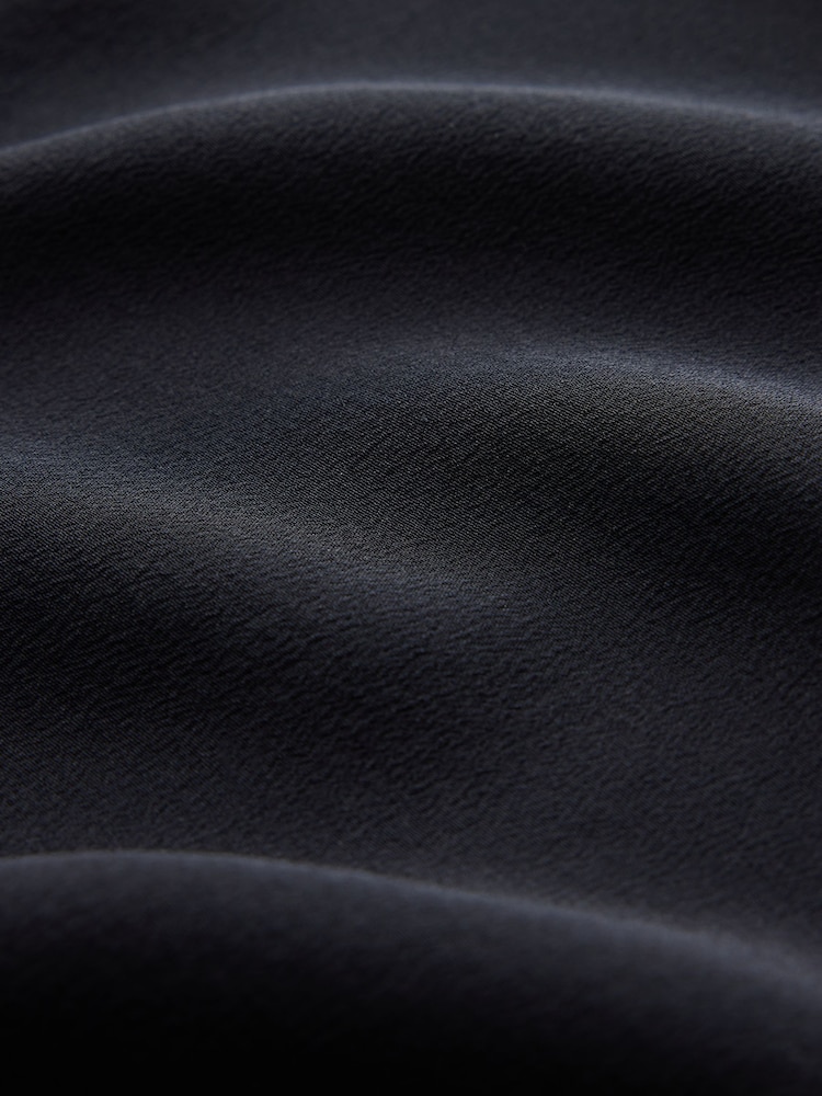 CERENE Lilian Black Silk Mesh Trim T-Shirt - Image 11 of 11 CERENE Lilian Black Silk Mesh Trim T-Shirt - Image 11 of 11