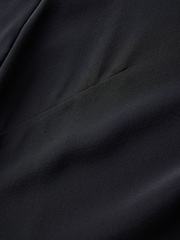 CERENE Lilian Black Silk Mesh Trim T-Shirt - Image 8 of 11
