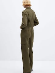 Mango Utility Style Jumpsuit - Image 2 of 6