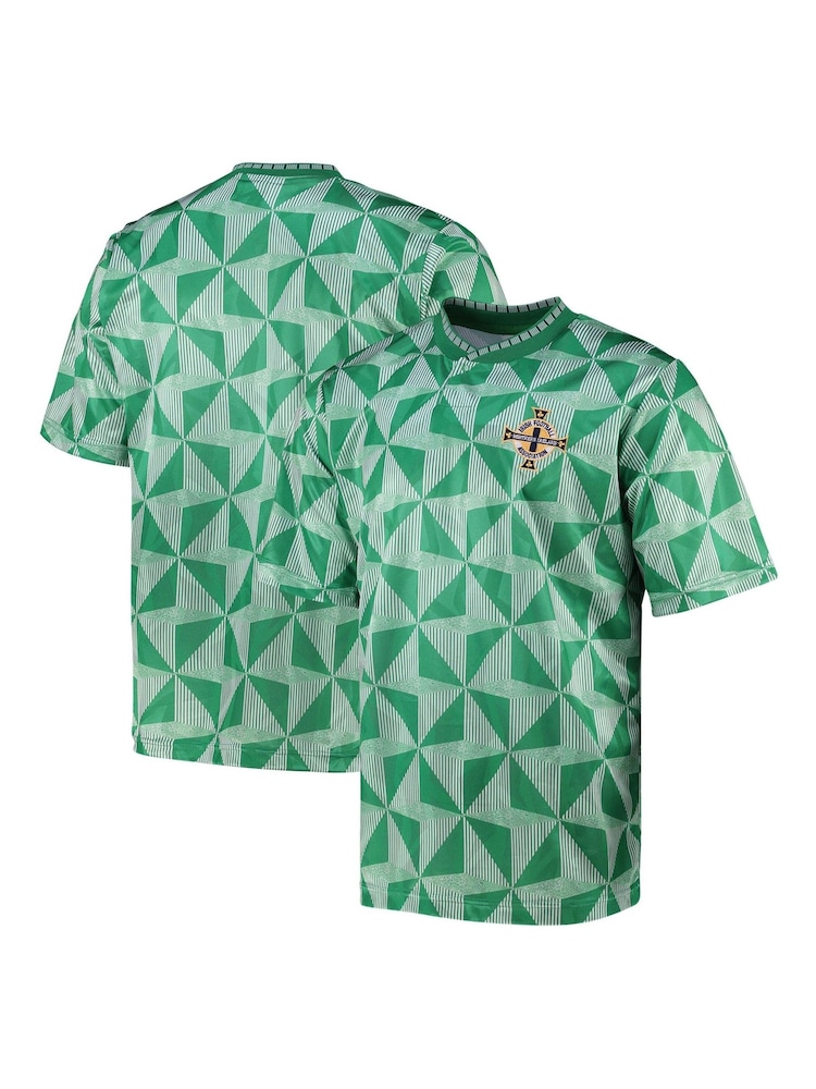 Fanatics Green Northern Ireland 1990 Football Shirt - Image 1 of 3 Fanatics Green Northern Ireland 1990 Football Shirt - Image 1 of 3