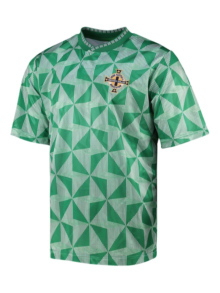 Fanatics Green Northern Ireland 1990 Football Shirt - Image 2 of 3 Fanatics Green Northern Ireland 1990 Football Shirt - Image 2 of 3