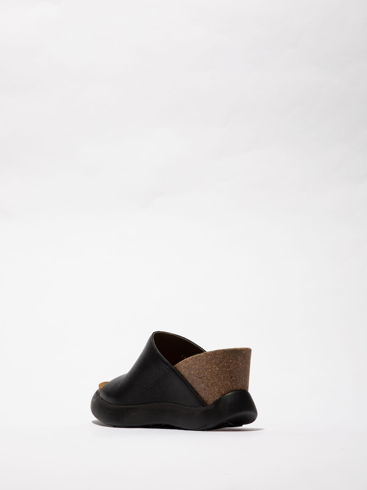 Fly London Gino Black Sandals - Image 2 of 4 Fly London Gino Black Sandals - Image 2 of 4