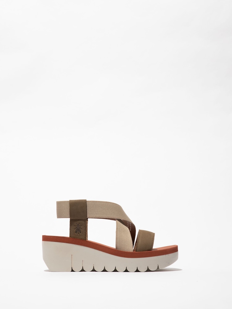 Fly London Green Yabi Sandals - Image 1 of 4