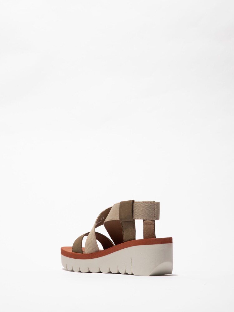 Fly London Green Yabi Sandals - Image 2 of 4