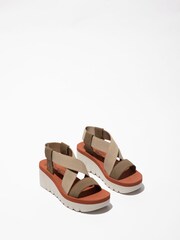 Fly London Green Yabi Sandals - Image 3 of 4