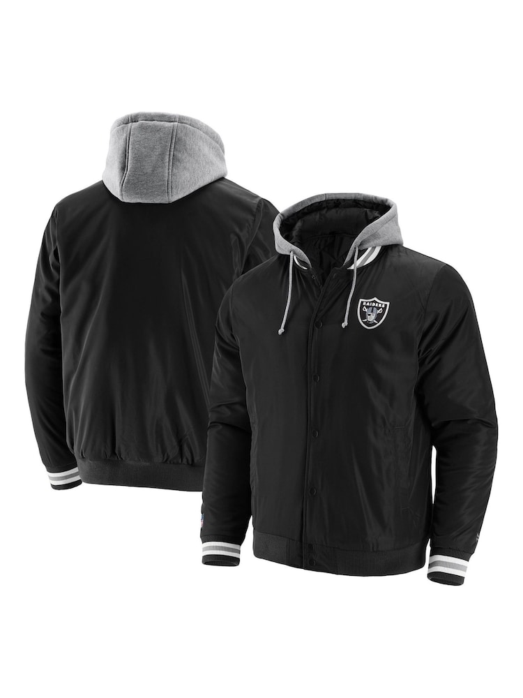 Fanatics NFL Las Vegas Raiders Sateen Black Jacket - Image 1 of 3