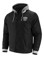 Fanatics NFL Las Vegas Raiders Sateen Black Jacket - Image 2 of 3