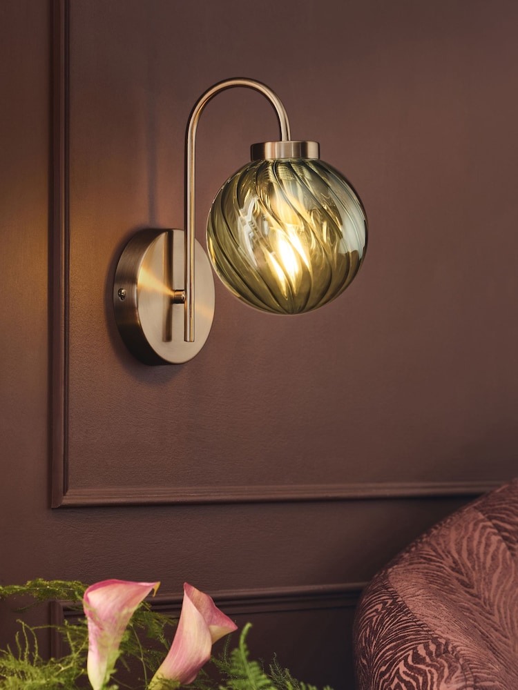 Green Freya Wall Light - Image 1 of 5
