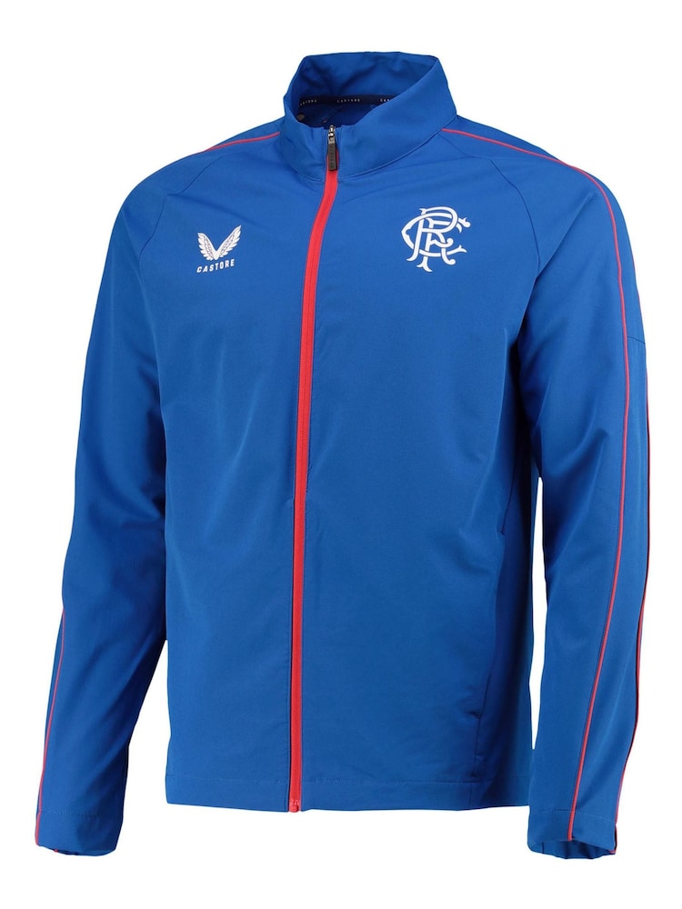Castore Blue Glasgow Rangers Anthem Jacket - Image 3 of 3 Castore Blue Glasgow Rangers Anthem Jacket - Image 3 of 3