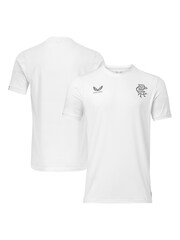 Castore Glasgow Rangers Players Travel White T-Shirt - Image 1 of 3