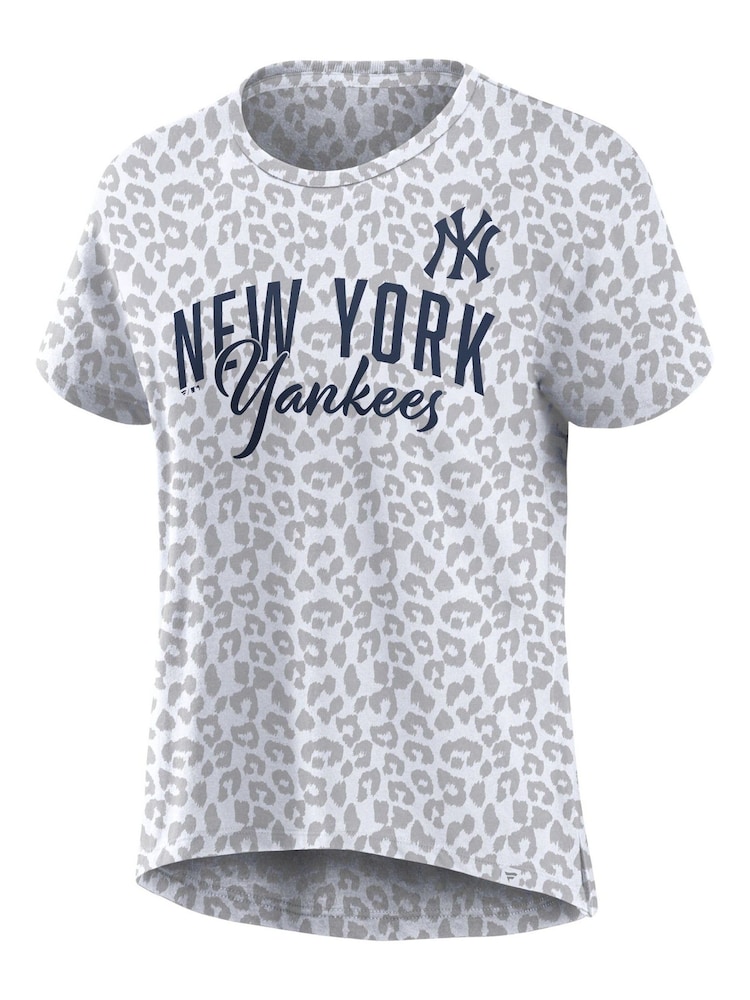 Fanatics Grey New York Yankees Fundamentals Printed T-Shirt - Image 2 of 3