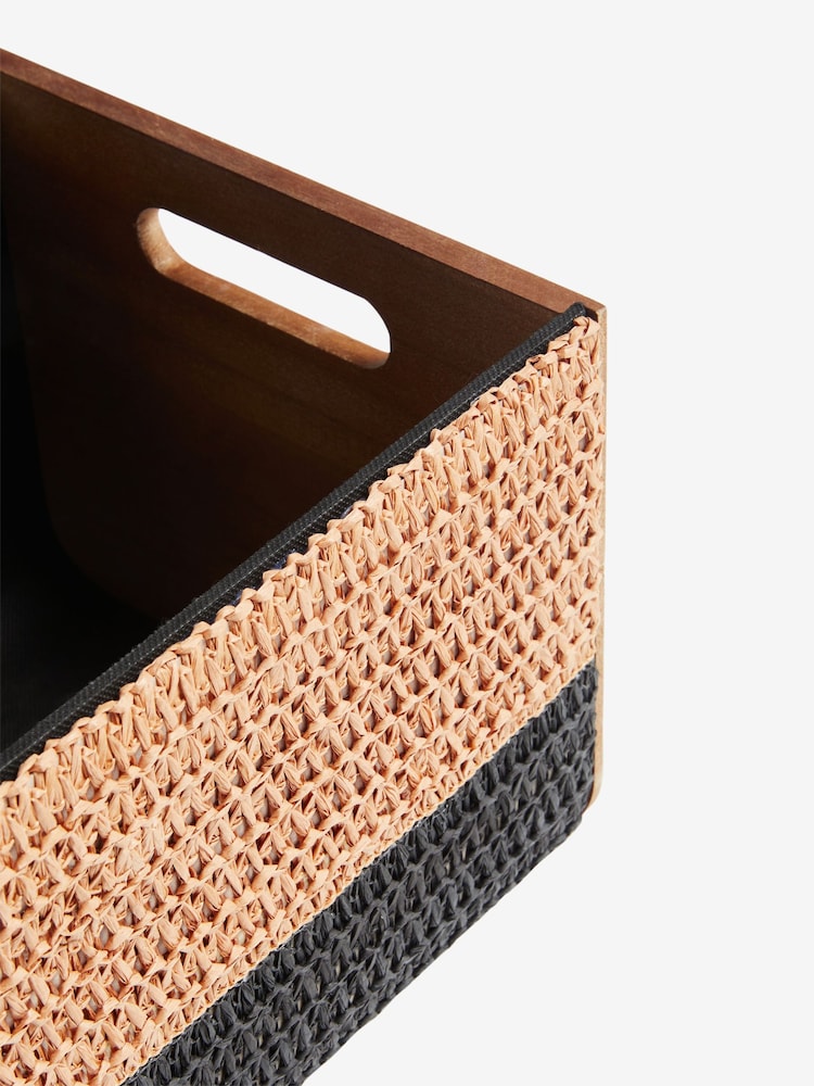 Natural Bronx Woven Set of 2 Storage Trunks - Image 5 of 5