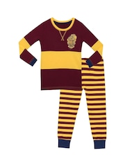 Character Red Harry Potter Stripe Girls Harry Potter Snuggle Fit Pyjamas - Gryffindor - Image 1 of 9
