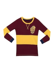 Character Red Harry Potter Stripe Girls Harry Potter Snuggle Fit Pyjamas - Gryffindor - Image 3 of 9