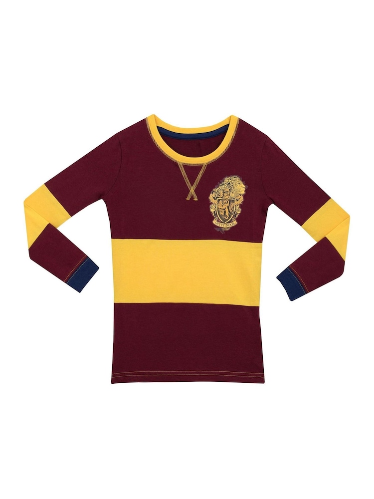 Character Girls Harry Potter Snuggle Fit Pyjamas - Gryffindor - Image 3 of 9