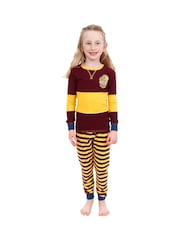 Character Red Harry Potter Stripe Girls Harry Potter Snuggle Fit Pyjamas - Gryffindor - Image 5 of 9