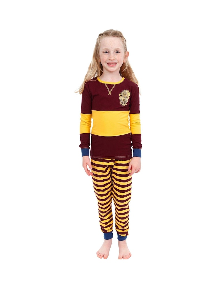 Character Girls Harry Potter Snuggle Fit Pyjamas - Gryffindor - Image 5 of 9