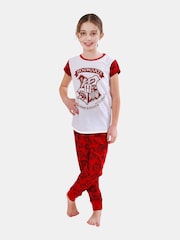 Character Red Girls Hogwarts Harry Potter 100% Cotton Pyjamas - Image 1 of 6