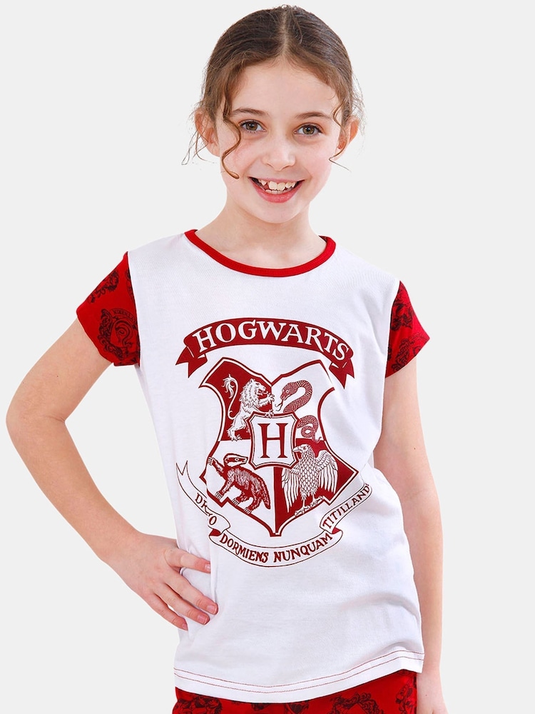 Character Red Girls Hogwarts Harry Potter 100% Cotton Pyjamas - Image 2 of 6