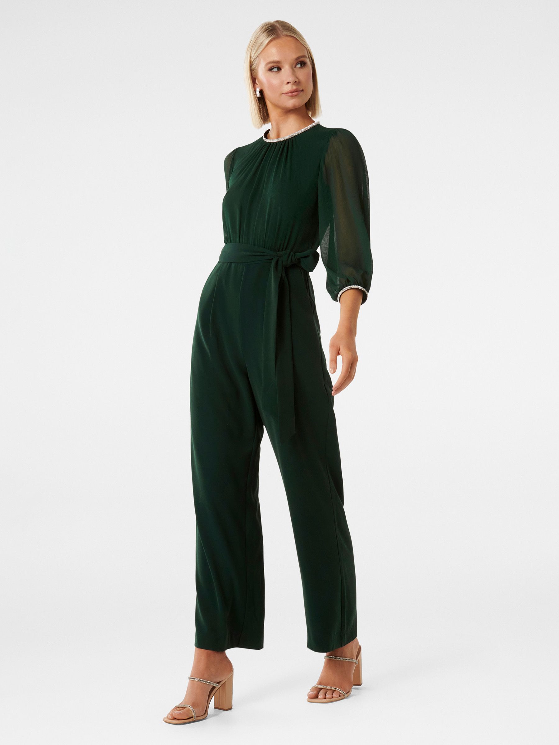 Next green geo jumpsuit clearance