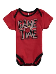Fanatics Grey Miami Heat 100% Cotton Bodysuit 3 Pack - Image 4 of 4