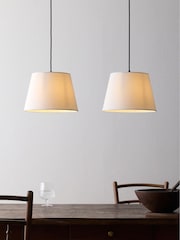 The Set 2 Pack Natural Easy Fit Shade Lamps - Image 2 of 4