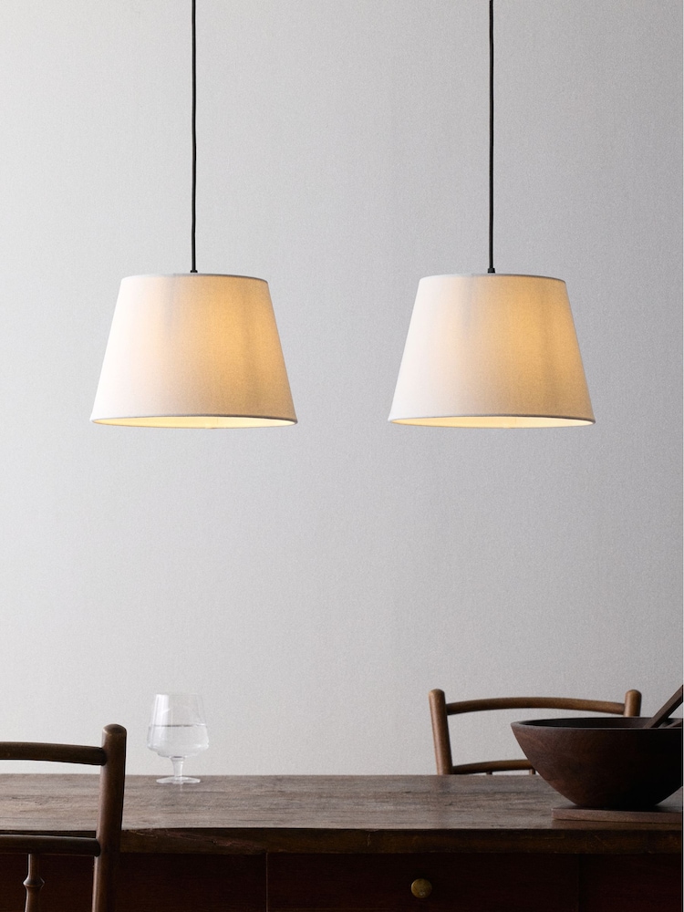 The Set 2 Pack Natural Easy Fit Shade Lamps - Image 2 of 4 The Set 2 Pack Natural Easy Fit Shade Lamps - Image 2 of 4