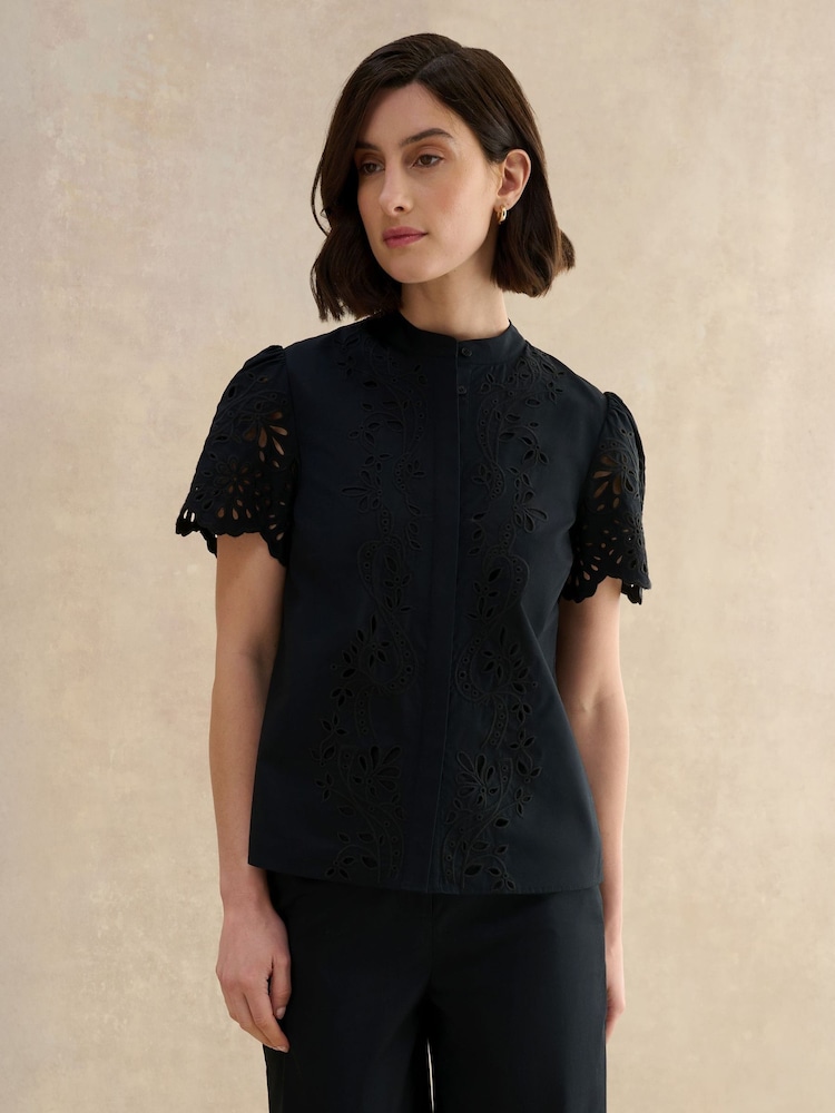 Hobbs Black Keston Shirt - Image 1 of 6