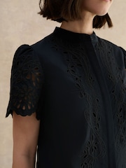 Hobbs Black Keston Shirt - Image 4 of 6