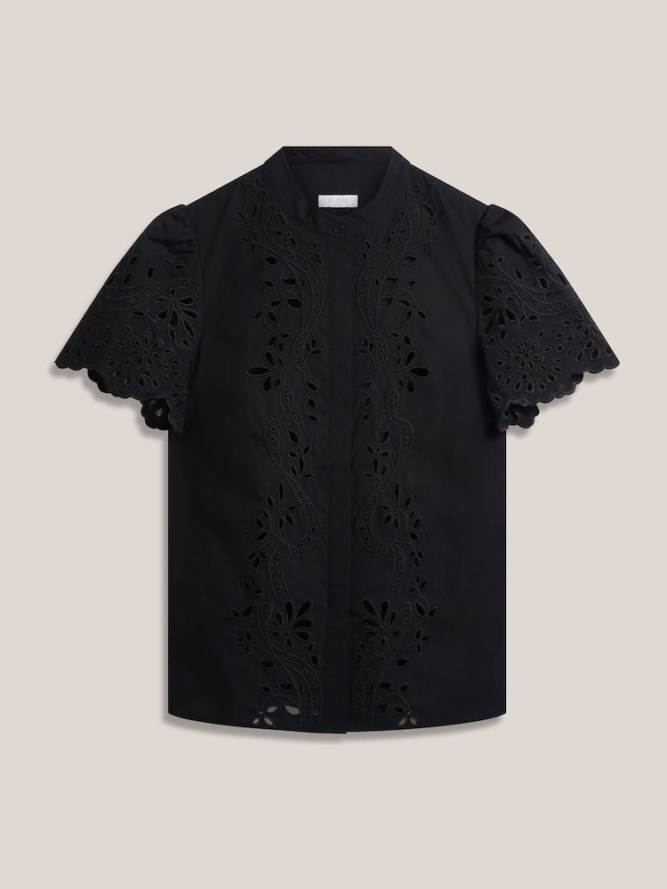Hobbs Black Keston Shirt - Image 6 of 6