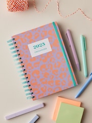 Pink Leopard Print 2025 Organiser - Image 1 of 5