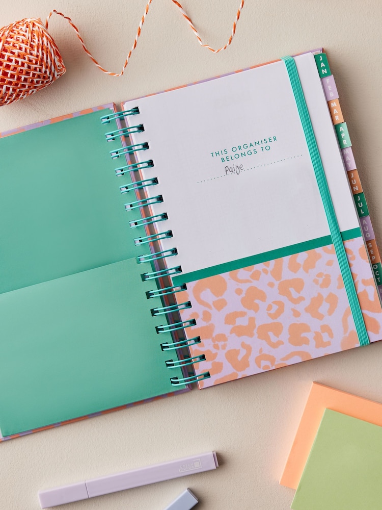 Pink Leopard Print 2025 Organiser - Image 2 of 5