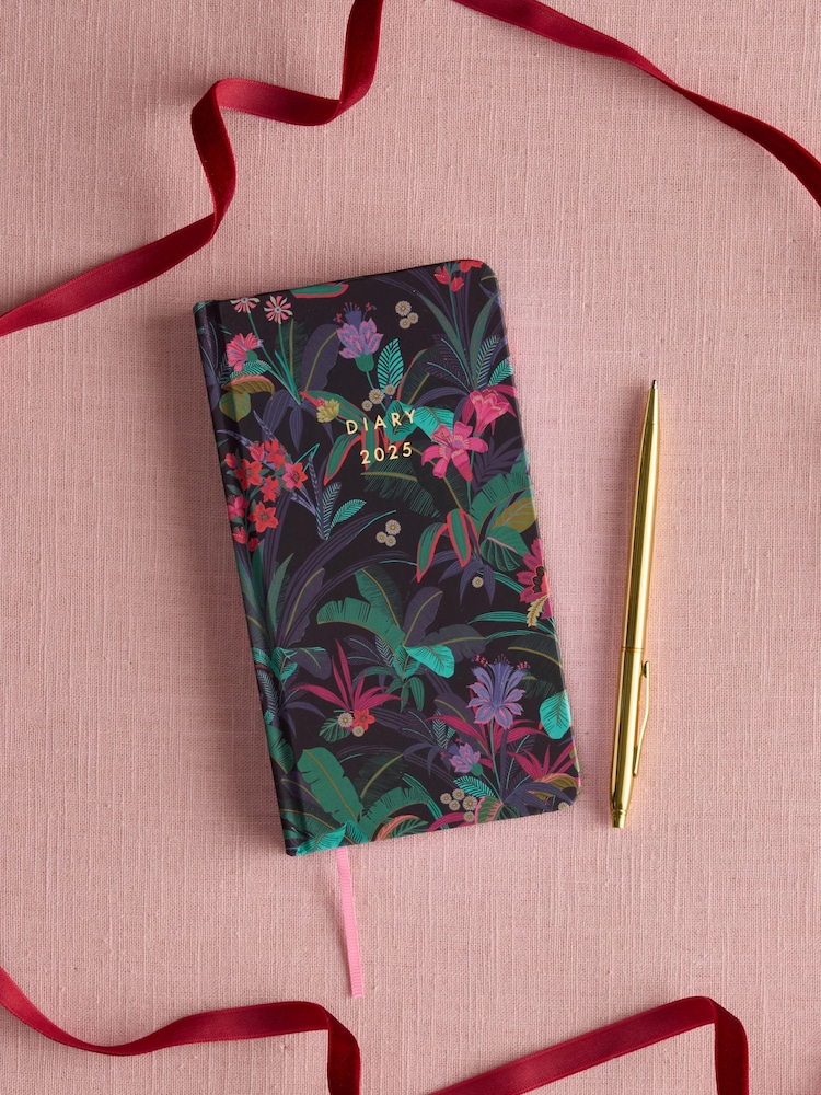 Bright Floral Slim Diary 2025 - Image 1 of 4