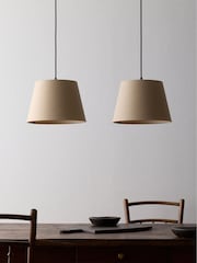The Set 2 Pack Cream Easy Fit Shade Lamps - Image 1 of 4