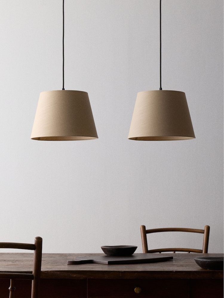 The Set 2 Pack Cream Easy Fit Shade Lamps - Image 1 of 4 The Set 2 Pack Cream Easy Fit Shade Lamps - Image 1 of 4