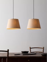 The Set 2 Pack Cream Easy Fit Shade Lamps - Image 2 of 4