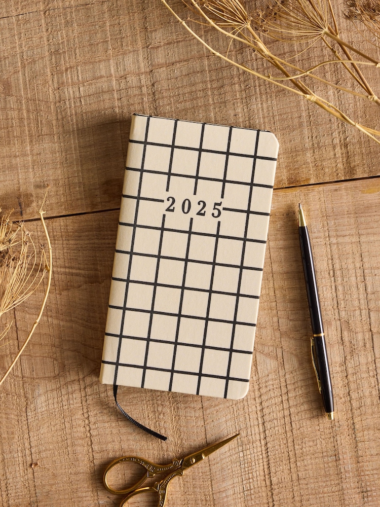 Black/White Slim Diary 2025 - Image 1 of 4