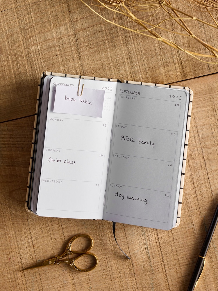 Black/White Slim Diary 2025 - Image 2 of 4