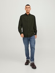 JACK & JONES Black Button Up 100% Cotton Shirt - Image 2 of 7