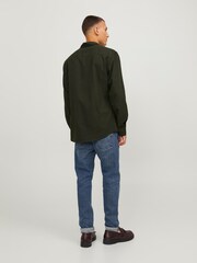 JACK & JONES Black Button Up 100% Cotton Shirt - Image 3 of 7