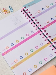 Navy Smiley Flowers 2025 A5 Diary - Image 2 of 4