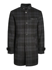 Приталенное пальто из смеси шерсти с воротником-хомутом JACK & JONES - Image 5 of 5