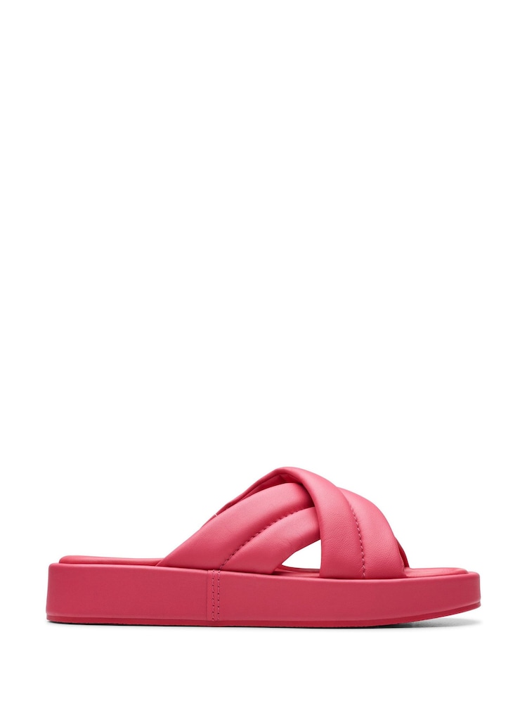 Clarks Pink Lea Alda Glide Sandals - Image 1 of 7