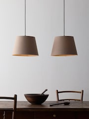 The Set 2 Pack Chocolate Brown Easy Fit Shade Lamps - Image 2 of 4