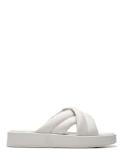 Clarks White Lea Alda Glide Sandals - Image 1 of 7